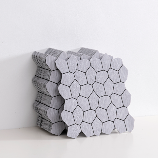 Minimalist Hexagonal Brushed S - đánh giá và giá Pvc Panel Background