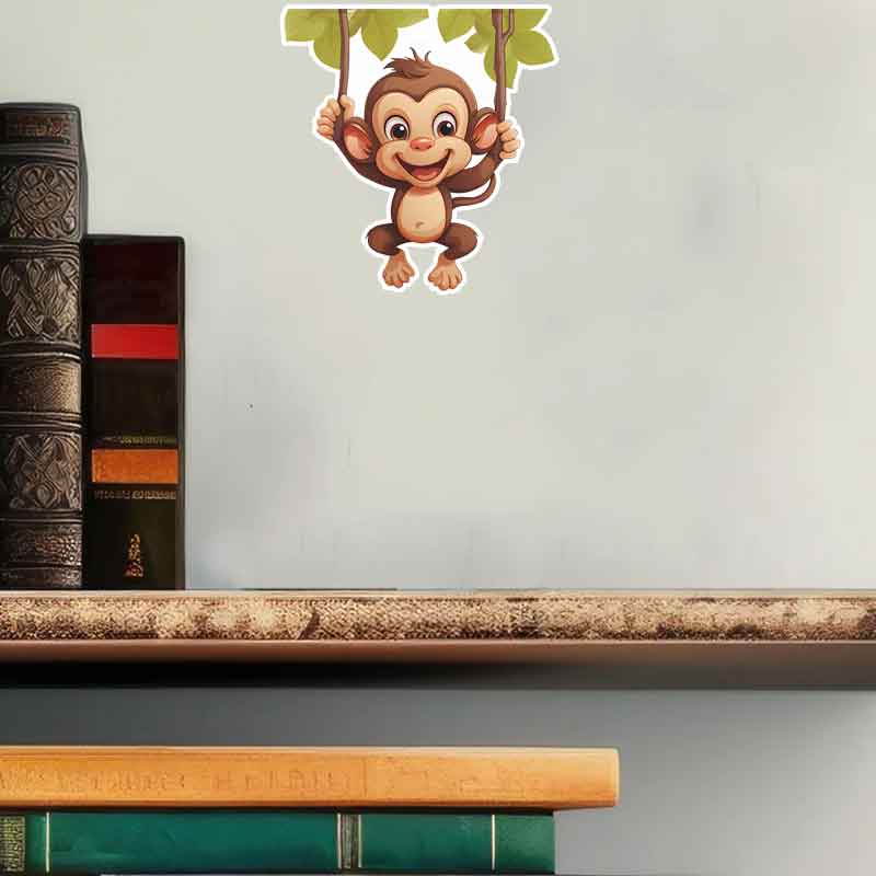 Cute Little Monkey Living Room - đánh giá và giá Pvc Panel Background