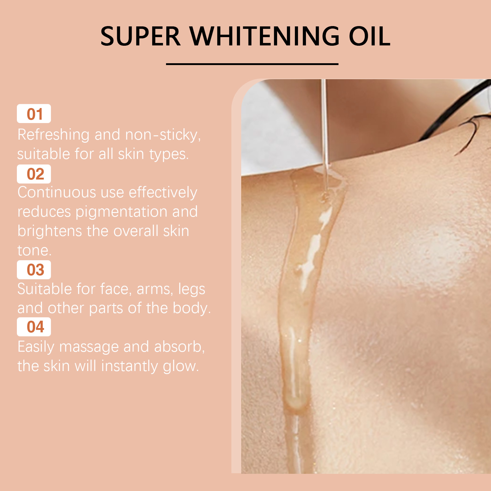 Body Whitening Oil 100ml Natur - đánh giá và giá Substrate Coconut Fiber